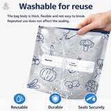 Reusable Aluminum Foil Sealable Storage Bags (Pack of 20)