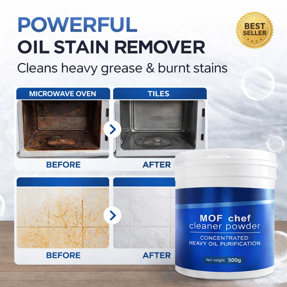 MOF Chef Protective Kitchen & Bathroom Acidic Cleaner Powder (1/2 Kilogram)