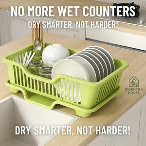 Essentra House ™ 3 in 1 Kitchen Dish Drainer