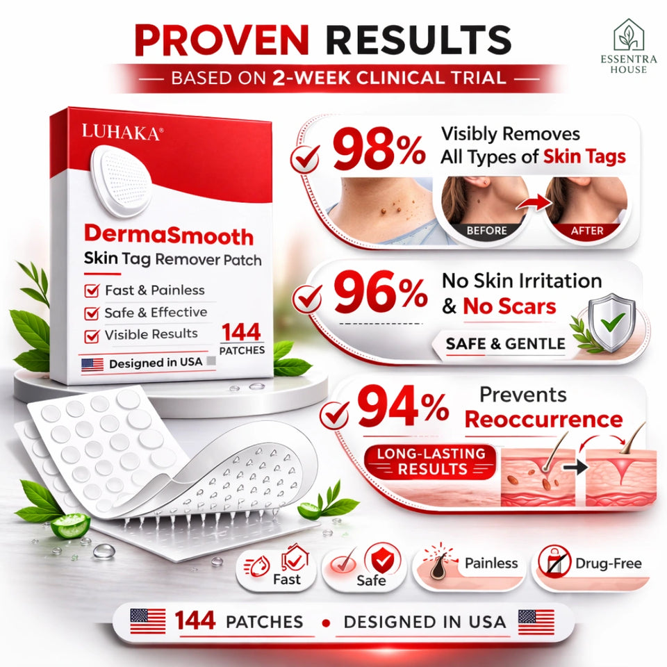 LUHAKA™ DermaSmooth Skin Tag Remover Patches (BUY 1 GET 1 FREE )
