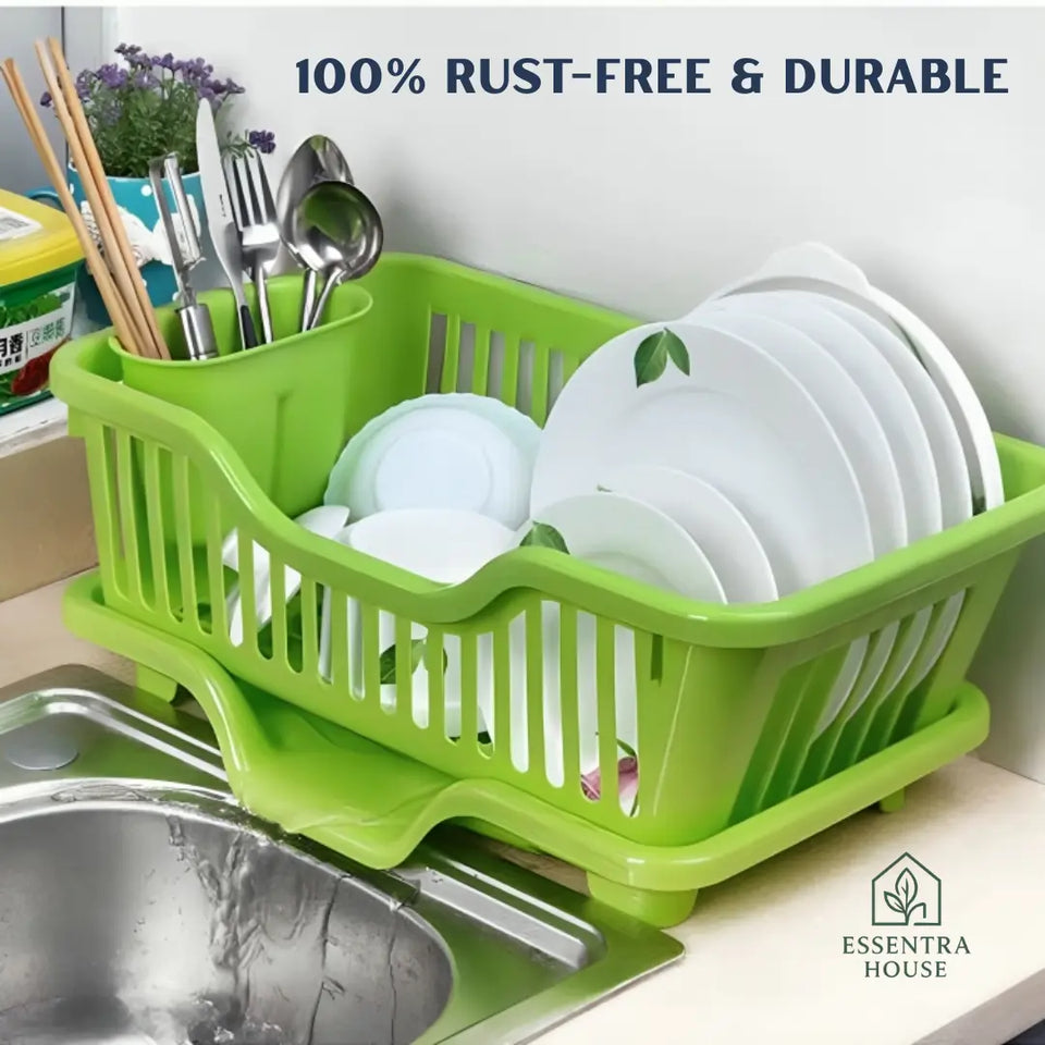 Essentra House ™ 3 in 1 Kitchen Dish Drainer