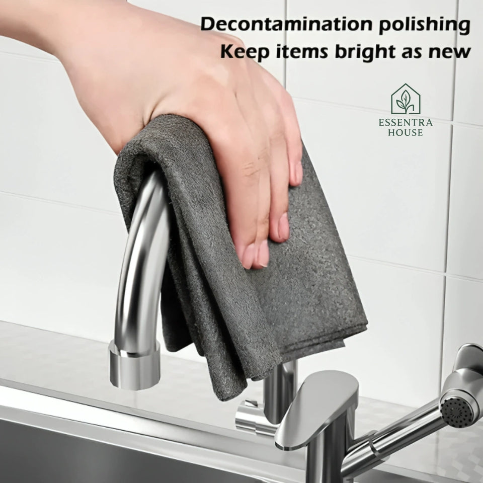 Microfiber Cleaning Cloth Roll – (25 Sheets) Reusable & Super Absorbent