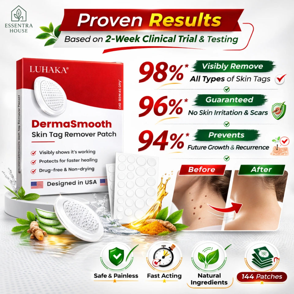 LUHAKA™ DermaSmooth Skin Tag Remover Patches (BUY 1 GET 1 FREE )