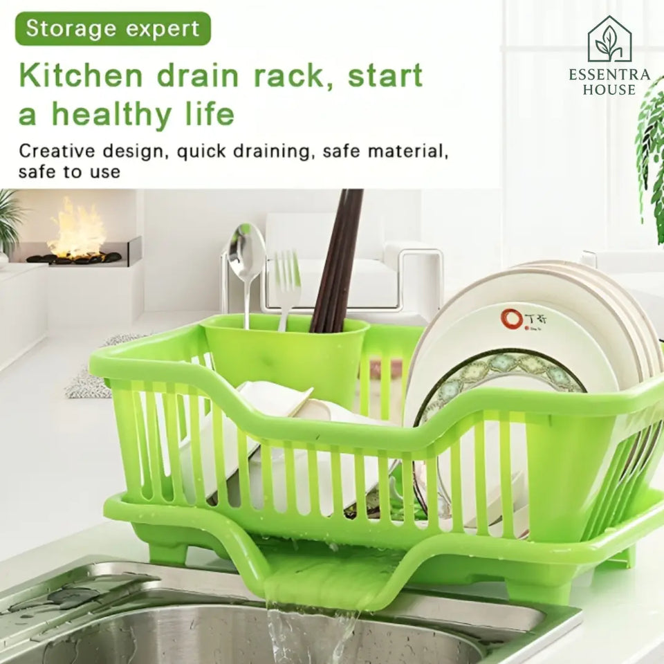 Essentra House ™ 3 in 1 Kitchen Dish Drainer