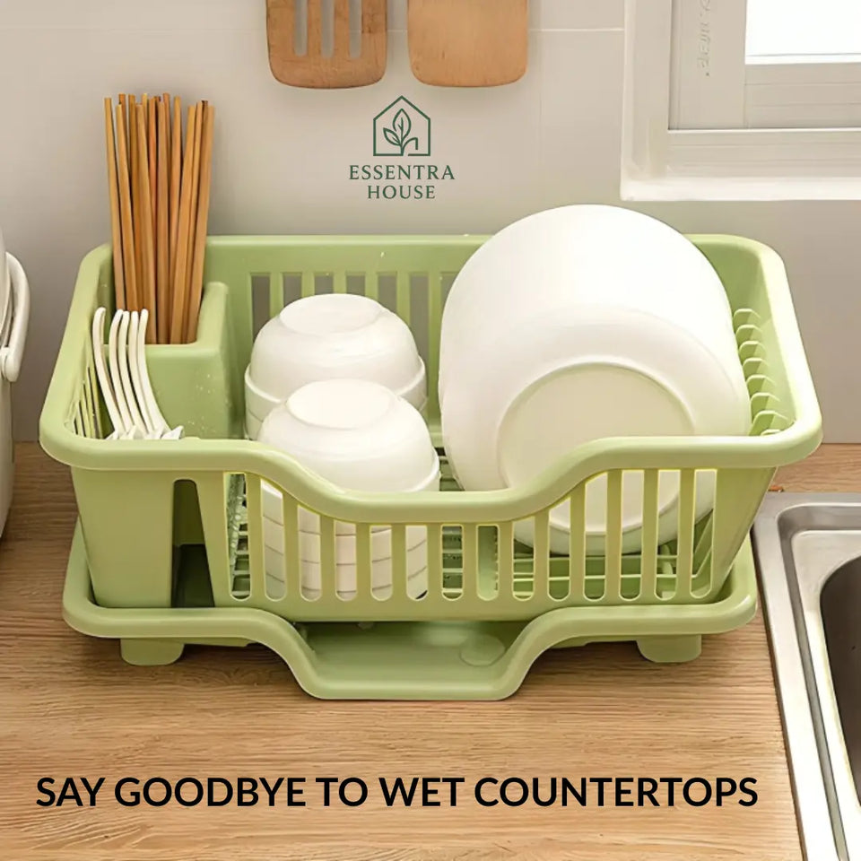 Essentra House ™ 3 in 1 Kitchen Dish Drainer