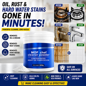 MOF Chef Protective Kitchen & Bathroom Acidic Cleaner Powder (1/2 Kilogram)