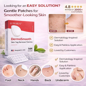LUHAKA™ DermaSmooth Skin Tag Remover Patches (BUY 1 GET 1 FREE )