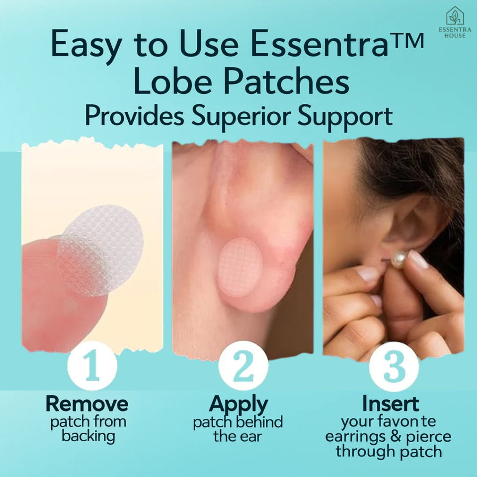 Essentra™ Premium Earlobe Support Patches (100 PCS)