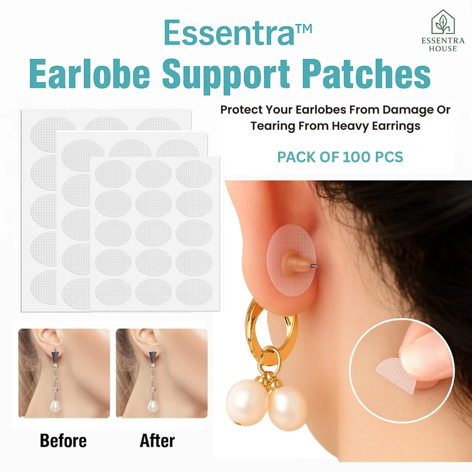 Essentra™ Premium Earlobe Support Patches (100 PCS)