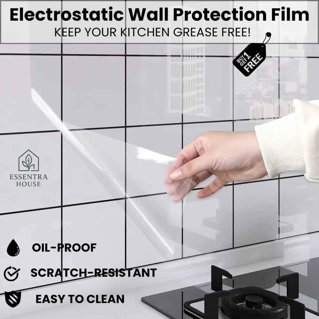 Essentra™ Self- Adhesive Transparent Electrostatic Wall Protection Film (PACK OF 2)