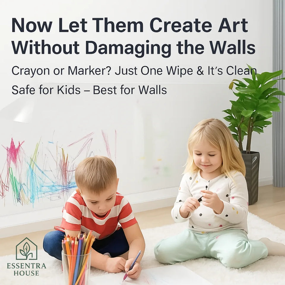 Essentra™ Self- Adhesive Transparent Electrostatic Wall Protection Film (PACK OF 2)