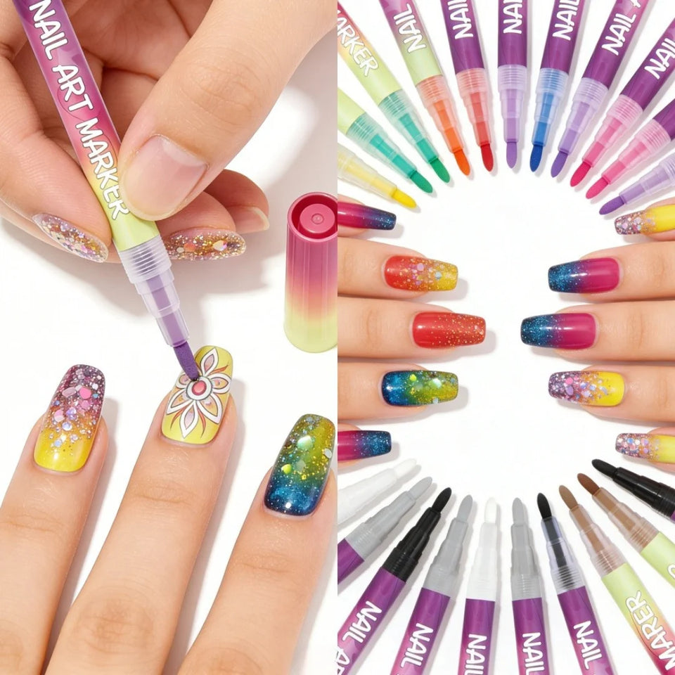 💅 Essentra™ Diy Nail Art Pens (12 Colors)